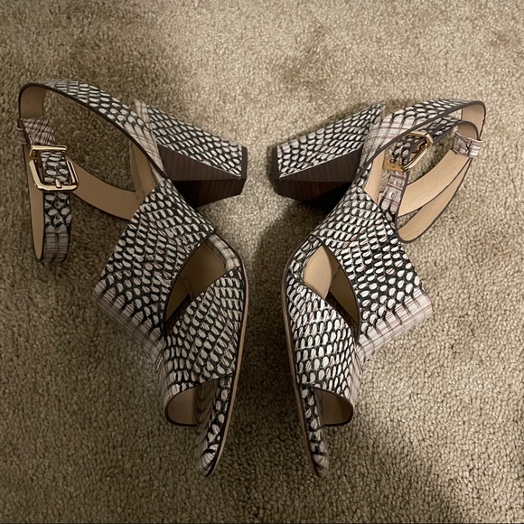 Antonio Melani Snakeskin Sandal Heels - Picture 9 of 12